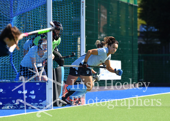 Anna O'Flanagan leads the corner defence