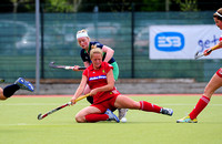 Ireland's Naomi Carroll battles for the ball