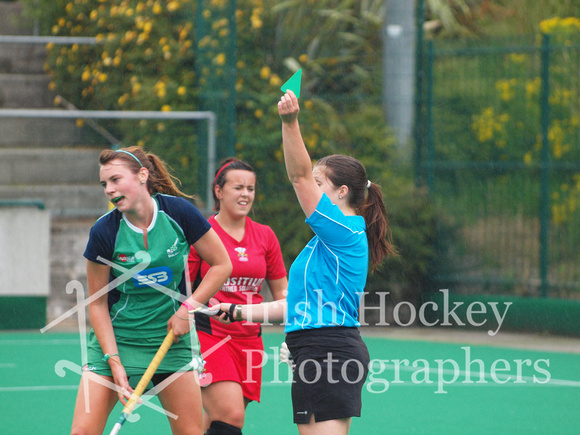 Deirdre Duke is shown a green card